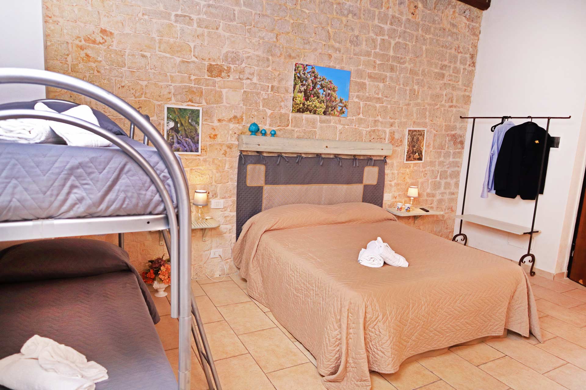 letto per persone e bambini a conversano di b&b