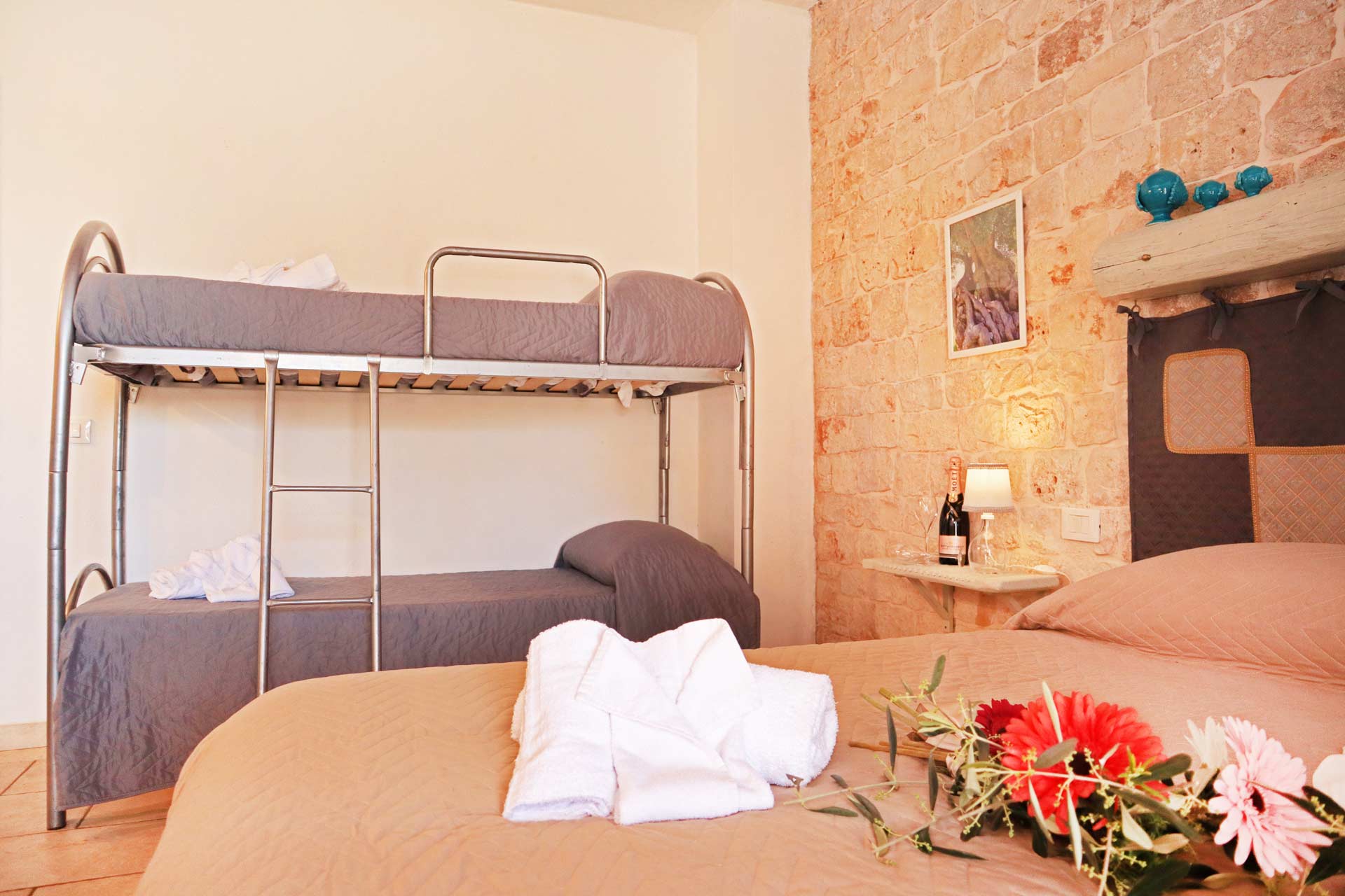 letto per persone e bambini a conversano di b&b