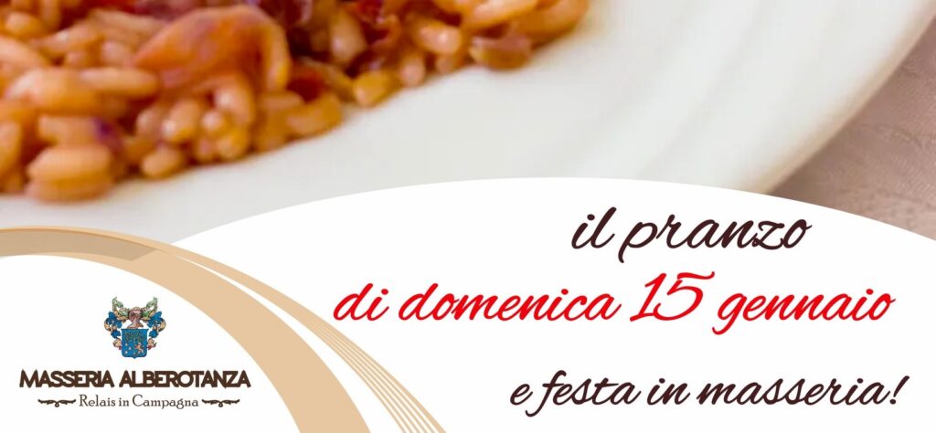 1 月 15 日星期日的意大利烩饭午餐